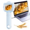 Handheld Magnifying Glass Camera 500x Magnification Digital Microscope 2.4inch IPS Screen Pocket Microscope Educational Gifts
