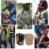 SEKIDAR Outdoor Open-Finger-Handschuhe, Fingerlose Taktische Handschuhe für Airsoft, Überlebensspiele und Outdoor-Aktivitäten, Rutschfest, Langlebig Outdoor Militär