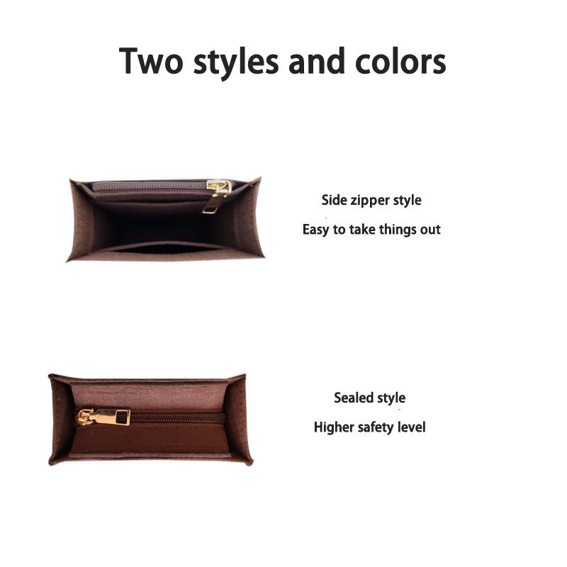 EverToner Bag Insert Organizer For M-K Mercer Mini Bag Felt Ultra Lightweight Pouch Support Handbag Insert Bag Accessories