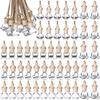 50 Stück 8 ml & 6 ml Hängender Auto-Lufterfrischer Diffusor Leeres Klares Glas Ätherisches Diffusoröl Aromatherapie Duft Parfüm Anhänger