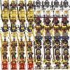 8 Stück/Sets Geist Samurai Bausteine Soldaten Sets Anime Actionfiguren Helm Rüstung Bogenschießen Spielzeug Für Jungen Weihnachtsgeschenke