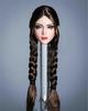 1/6 Maßstab Mädchen Make-up Kopfskulptur Blaue Augen 12 Zoll Gebräunter Weiblicher PHicen Action-Puppenkörper (C.)