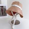 Japanese Princess Sweet Bucket Hat Women Spring Summer Sunscreen Sun Hat Small Fresh Polka Dot Lace-up Loli Sun Basin Hat