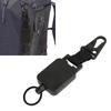2 PCS Easy Pull Buckle Keychain Olecranon Buckle Stretchable Quick Release Buckle Key   for Bag Pants