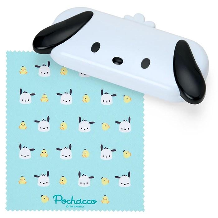 SANRIO Face-Shaped Glasses Case Pochacco 588288 (Approx. 16.5 x 7.5 x 3.5 cm)