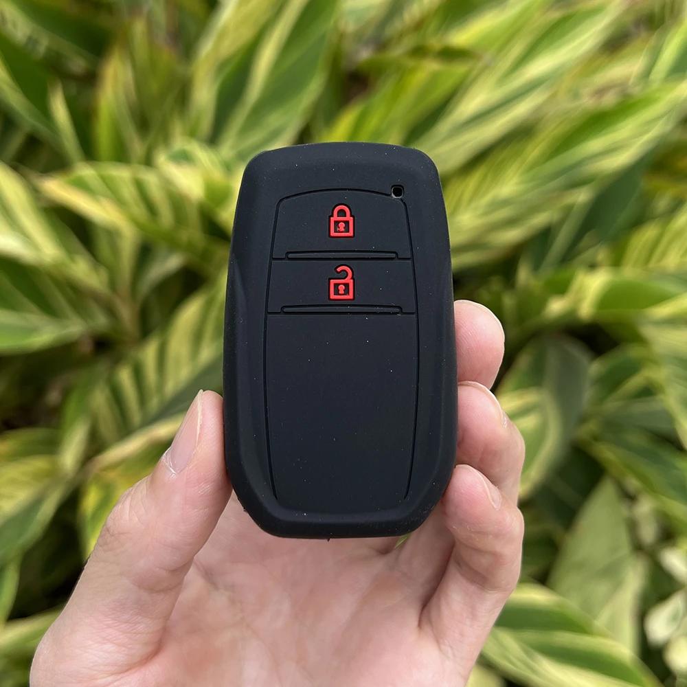 2button Car Key Case Cover For Toyota Land Cruiser 200 Prado Crown TLK 200 Yaris Cross Hilux Innova Rav4 Fortuner Camry 55 50