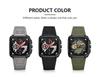 CURREN 8461 Men's Square Sports Watch with Silicone Strap and Multifunctional Six-Needle Calendar