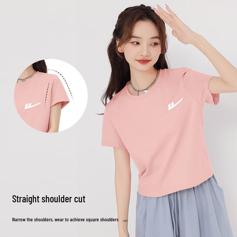 Warrior Women's Pure Cotton Short-Sleeve Crop Top