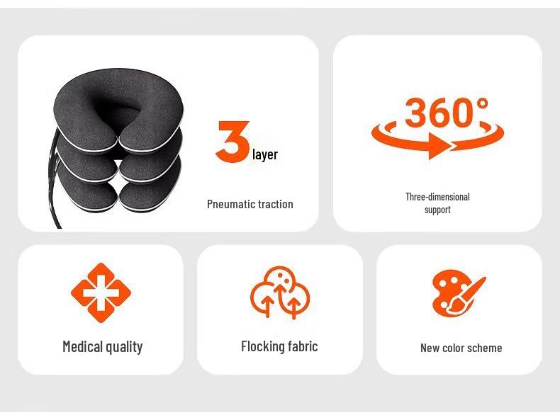 Zhuochen Inflatable Cervical Traction Device: Neck Brace & Protector for Cervical Spondylosis Correction