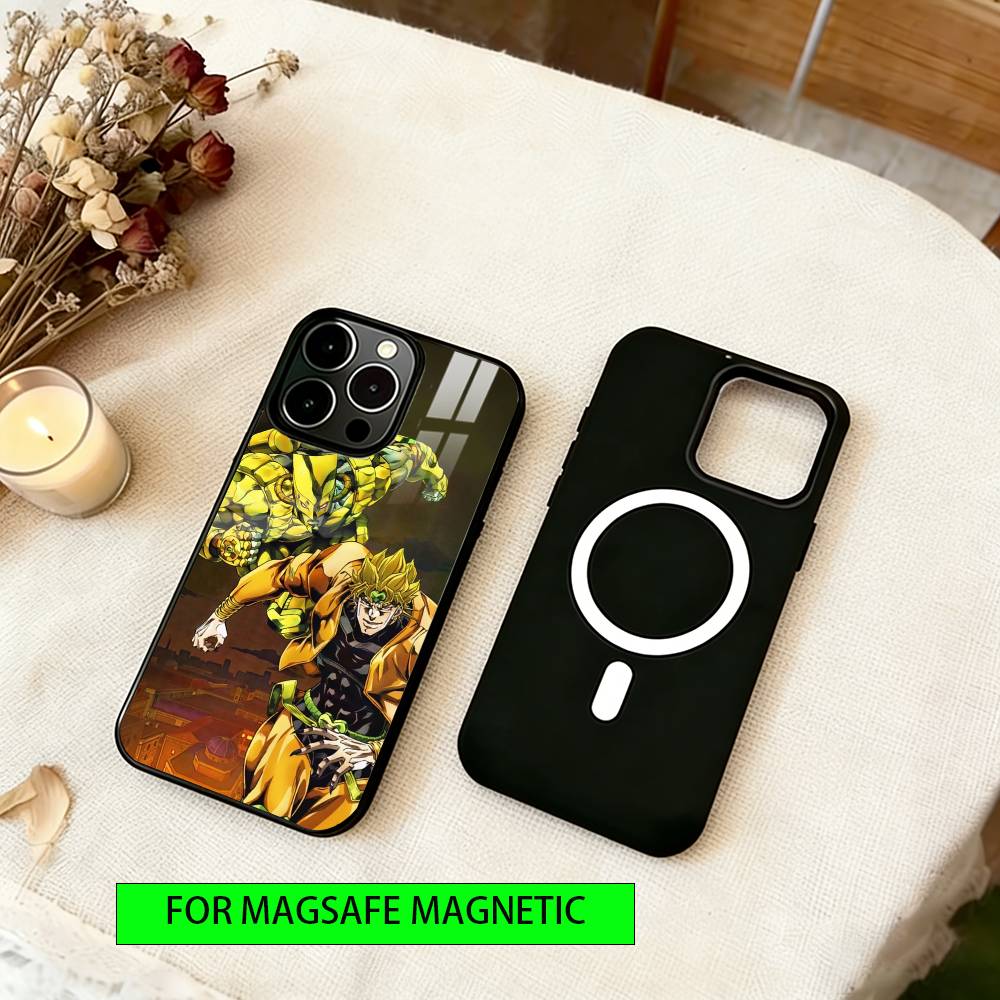 JoJo Bizarre Adventure Phone Case Magnetic with Magsafe Wireless Charging For iPhone17,16,15,14,13,12,11 Plus,Pro