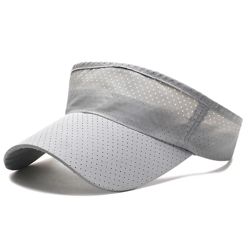 

Sports Hat Summer Empty Top Golf Hat Men s Women s Bare Plate Mesh Quick-Drying Cap Outdoor Casual Large Brim Empty Top Hat светло-серый