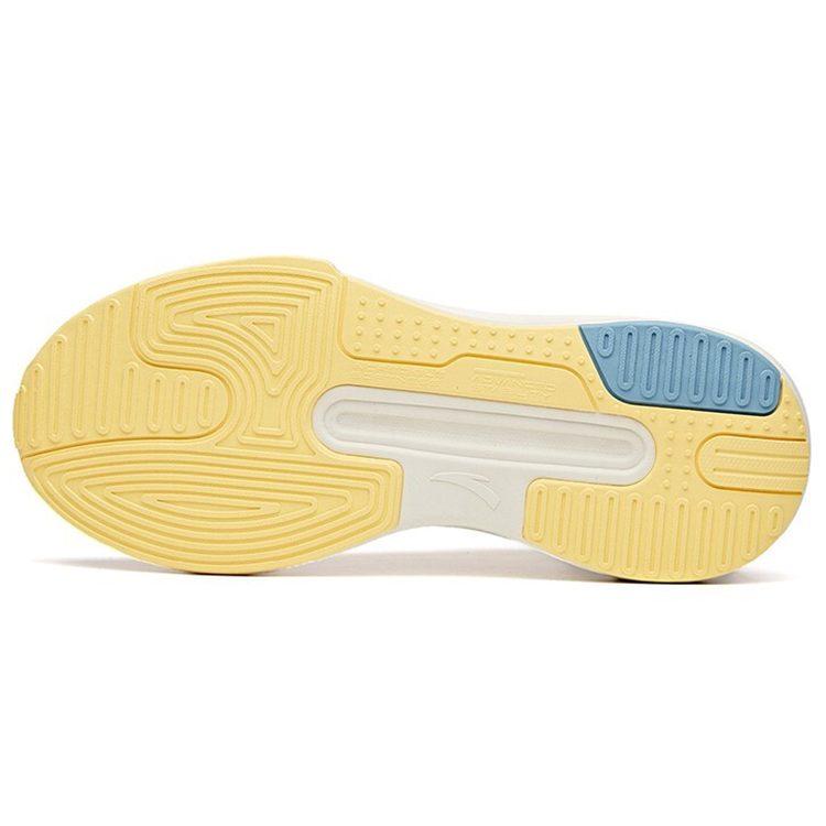 Anta C37 Series Slip Resistant Abrasion Resistant Low Top Skateboard Shoes Men's White Blue Yellow 912128081-6