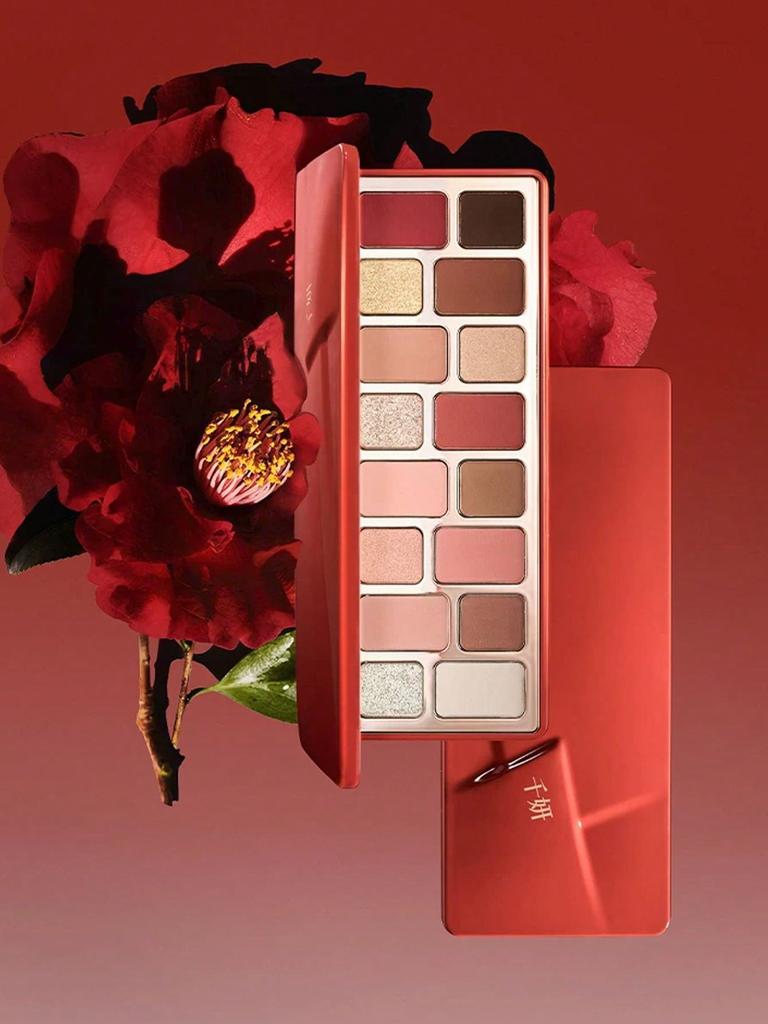 Cheeryep Eyeshadow Palette, Qianyan, 16-Color Palette, Matte, Shimmer, Satin, Metallic Texture, Multi-Color Tones, Suitable For Party, Long-Lasting