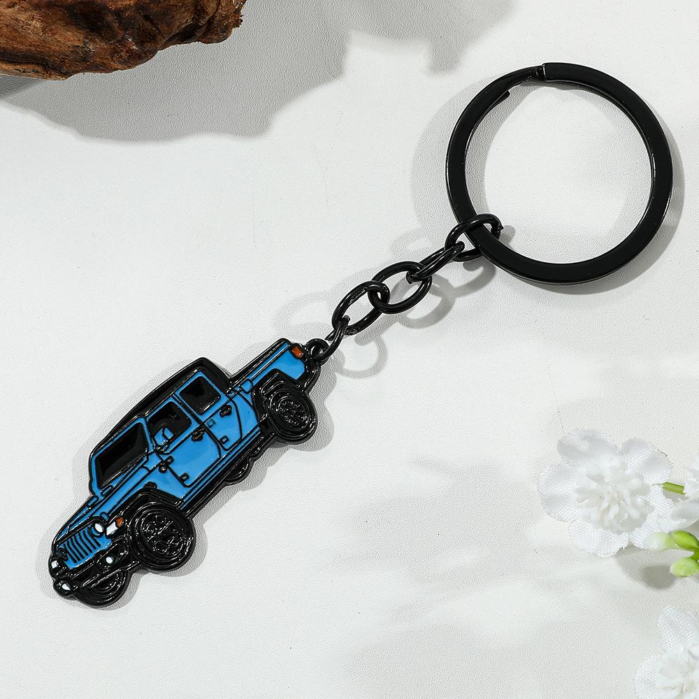 Car Model Pendant Keychain Tacoma Style Metal Keychain Suitable for Jeep Durable Decor Accessories