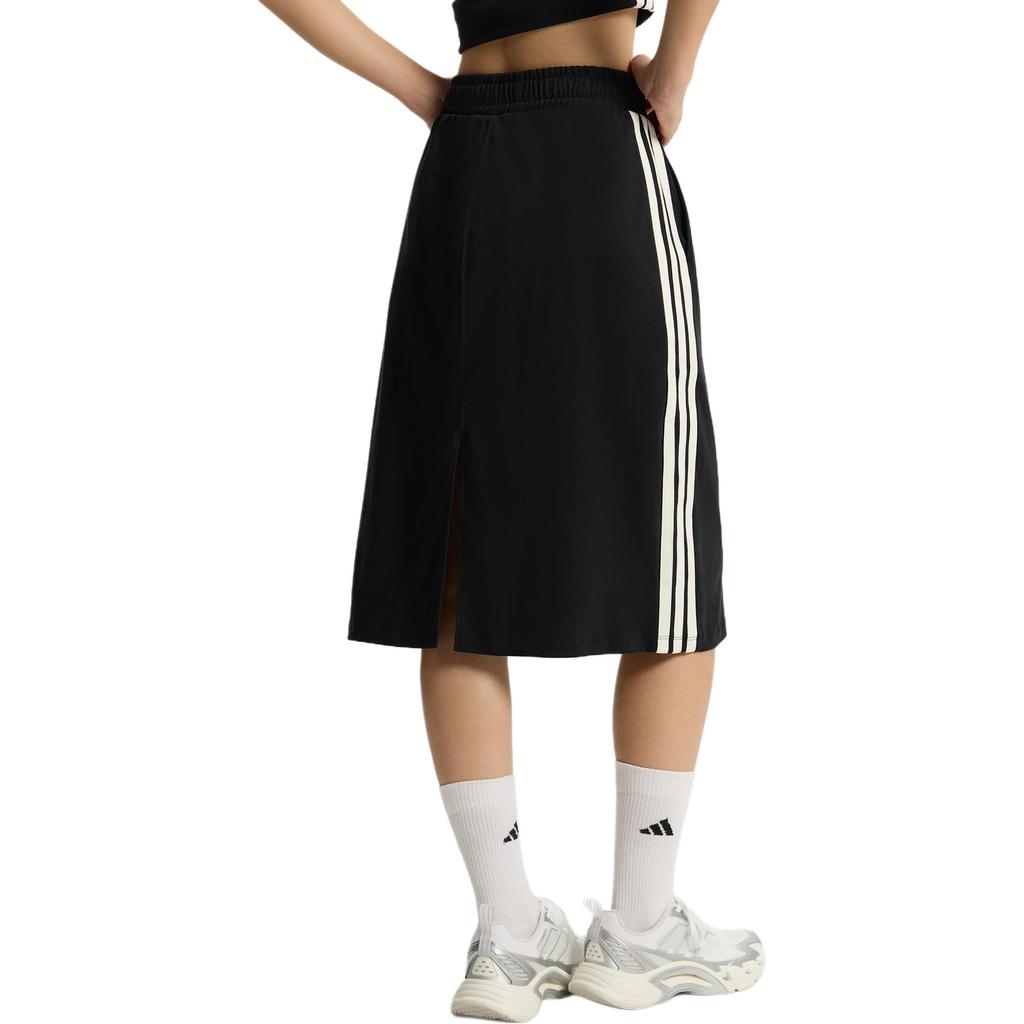 adidas Knit Long Skirts Women's Black Moderate Mid Length KS5348