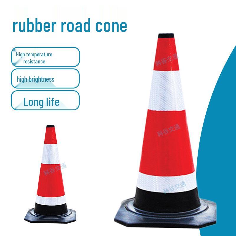 High-Brightness, High-Temperature Resistant Reflective Rubber Cone 60cm 1.2kg