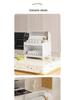 Kitchen Bowl & Chopstick Storage Rack with Lid for Tableware and Dish Draining