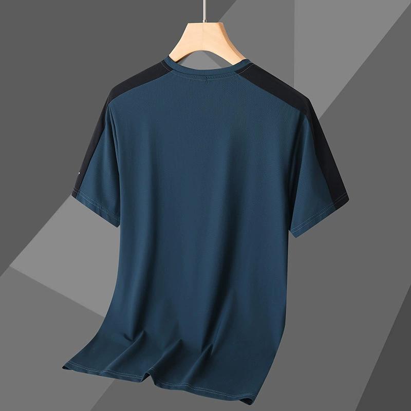 Ice Silk Outdoor Quick Drying Clothes, Short Sleeved T-shirts, Summer Plus Size Sports and Leisure Running Fitness Clothes