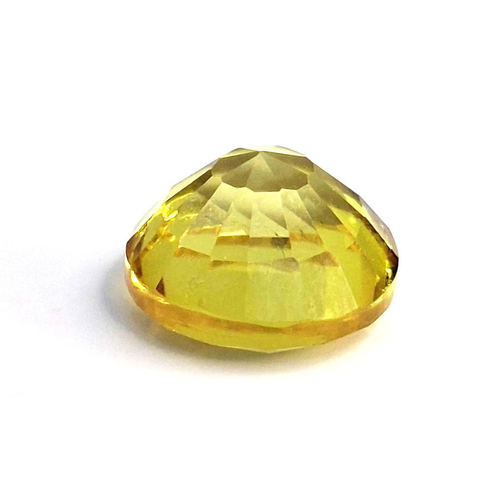 Certified Natural Yellow Color Sapphire Round Cut 8-10 Ct Fabulous Gemstone