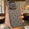 Minimal Black Hearts Pattern Phone Case for Redmi Note 15 14 13 12 11 10 9 Pro Plus Anti-Scratch Premium Hard Cover