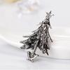 Retro Party Fashion Crystal Woman Gift Christmas Tree Lapel  Pins Brooches Jewelry