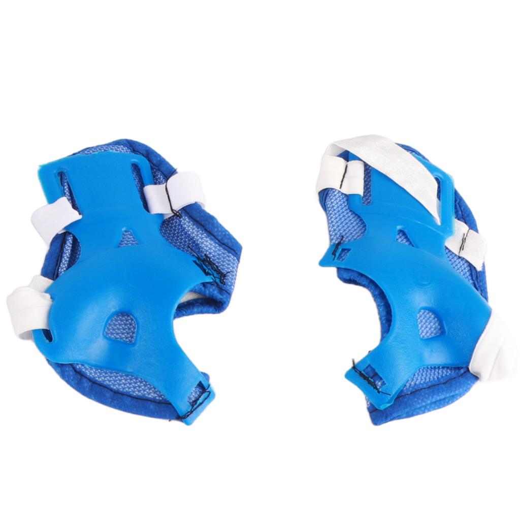 Kids Helmet Protective Gear Set Foam Elbow Knee Protector for Balance Car Scooter Roller Skating Blue