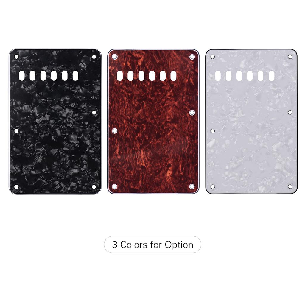 6 Holes 3-Ply Guitar Backplate Tremolo Back Cover Replacement for ST Electric Guitar