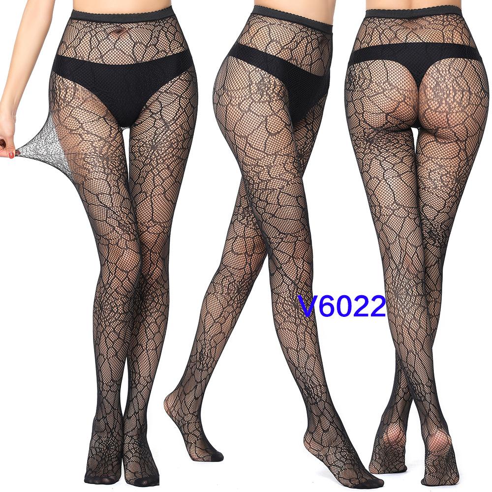 Fishnet Stockings Lace Patterned Tights High Waist Pantyhose Fishnets for Women