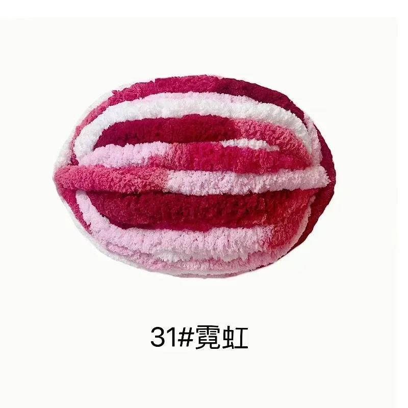 1Pc 250g Chunky Yarns for Knitting and Crochet Blanket Cushion Multicolor Chenille Thick Line Soft Warm Crochet Yarn Scarf Line