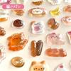 3D Pukupuku 3D Glitter Rabbit and Cat Set of Perfect for Cell Phone DIY Planner and Birthday Gifts for Girls Stickers, Stickers, Designs, 4,