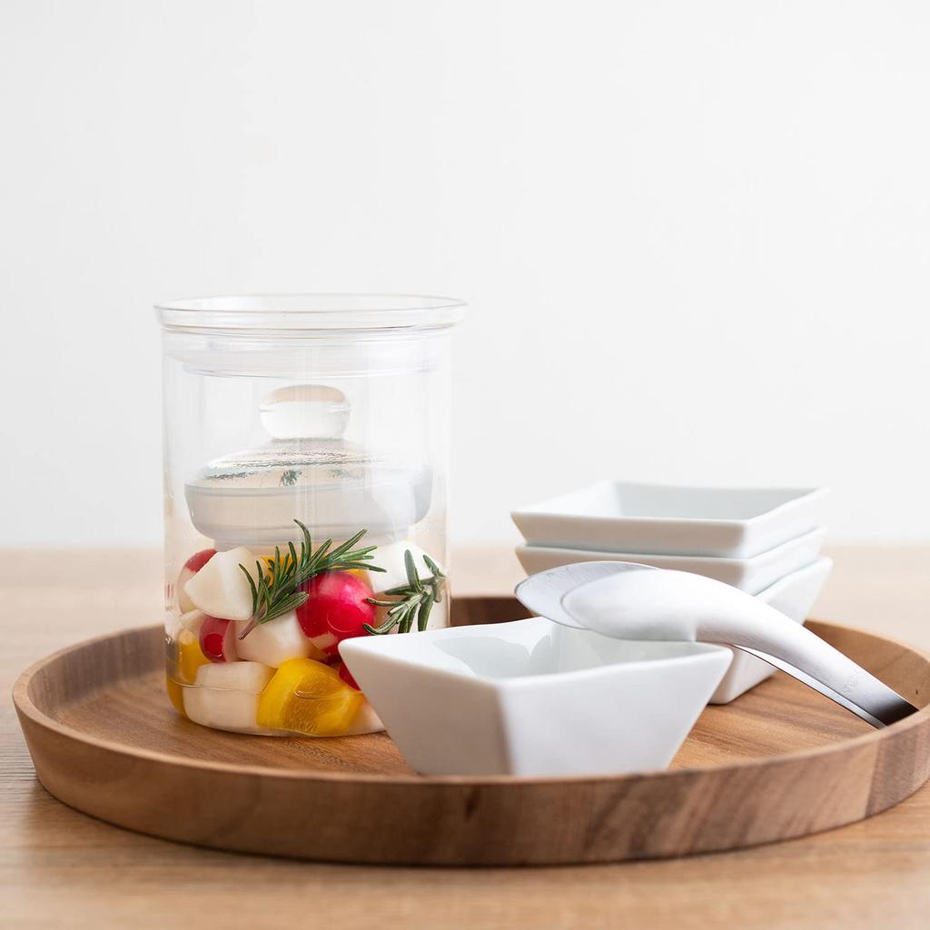 HARIO Pickle Glass Slim, 800ml Full Capacity, Clear, TGS-800-T