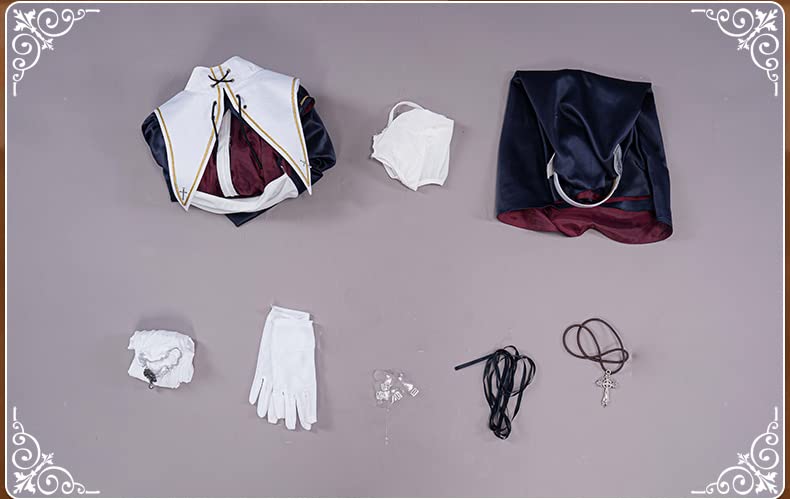 [Princess Outfit] Charlotte Nun Sister Sexy Figure Outfit, Sensual Cosplay Costume for Photoshoots, Size L