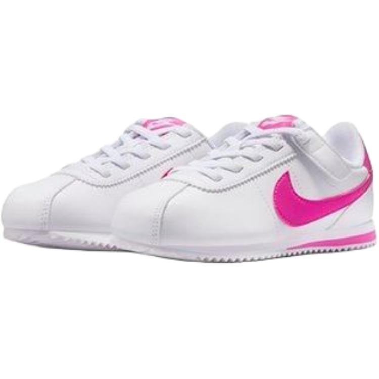 Nike Cortez Easy On Versatile Comfortable Simple Low Top Kids Running Shoes Kids sneaker White Pink IH7656-102