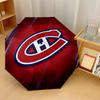 Stampa Montreal Canadiens Auto 8?Ombrello Pieghevole con Stecche Resistente al Vento Leggero Ombrello Automatico per Viaggi Quotidiani