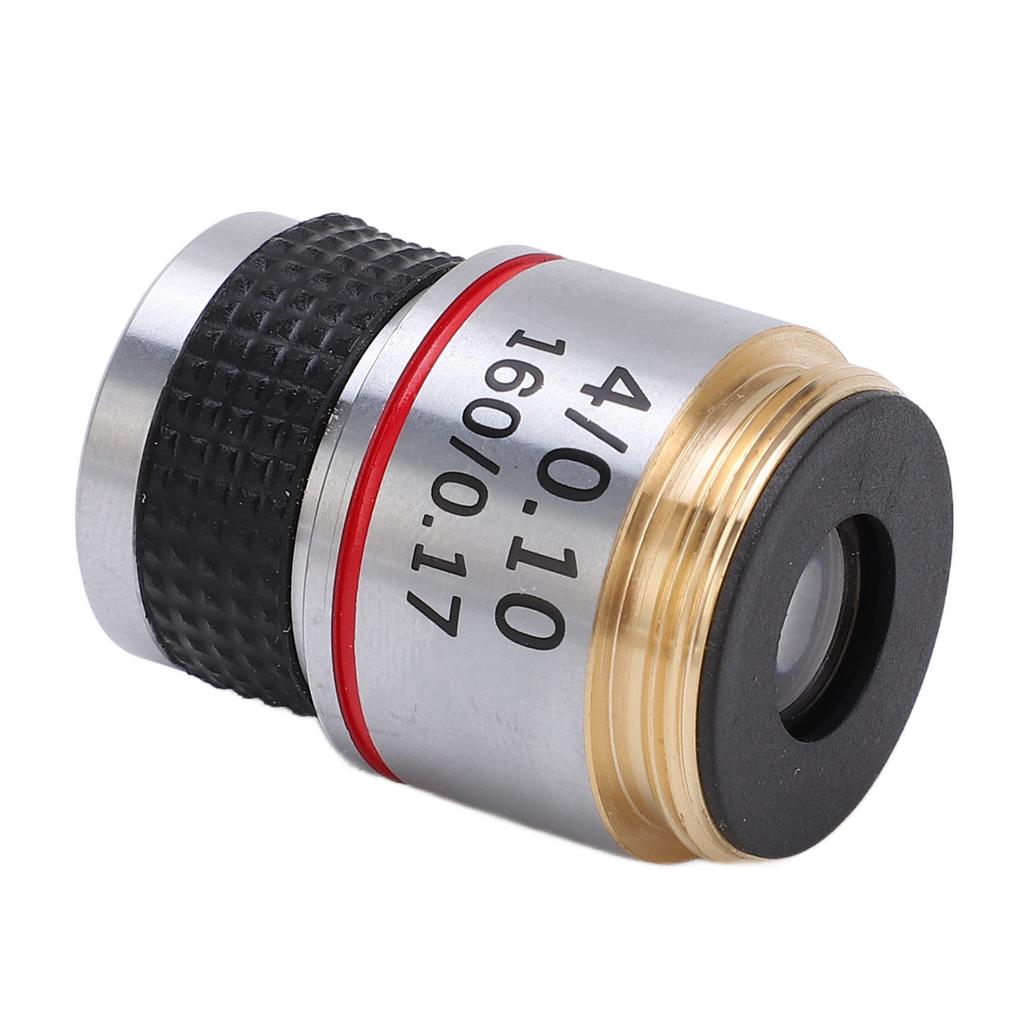 185 Achromatic Objective Lens Clear Standard 20mm Thread Biological Microscope Objective4 0.10