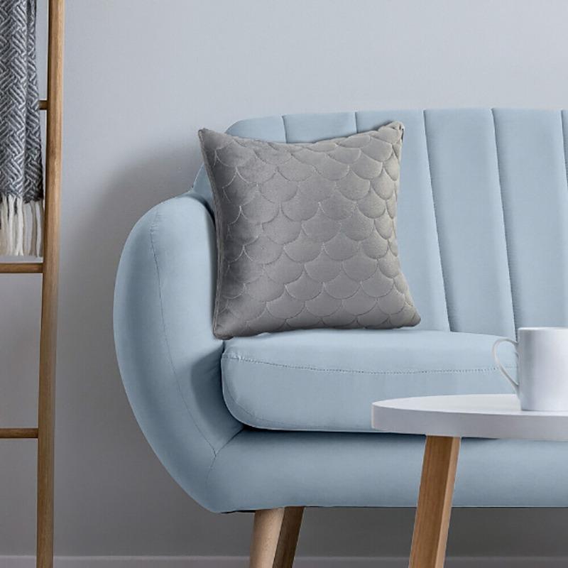 Подушки и одеяла с узором ракушек, мягкие и удобные, подходят для сна и сохранения тепла. нежные одеяла и подушки серый