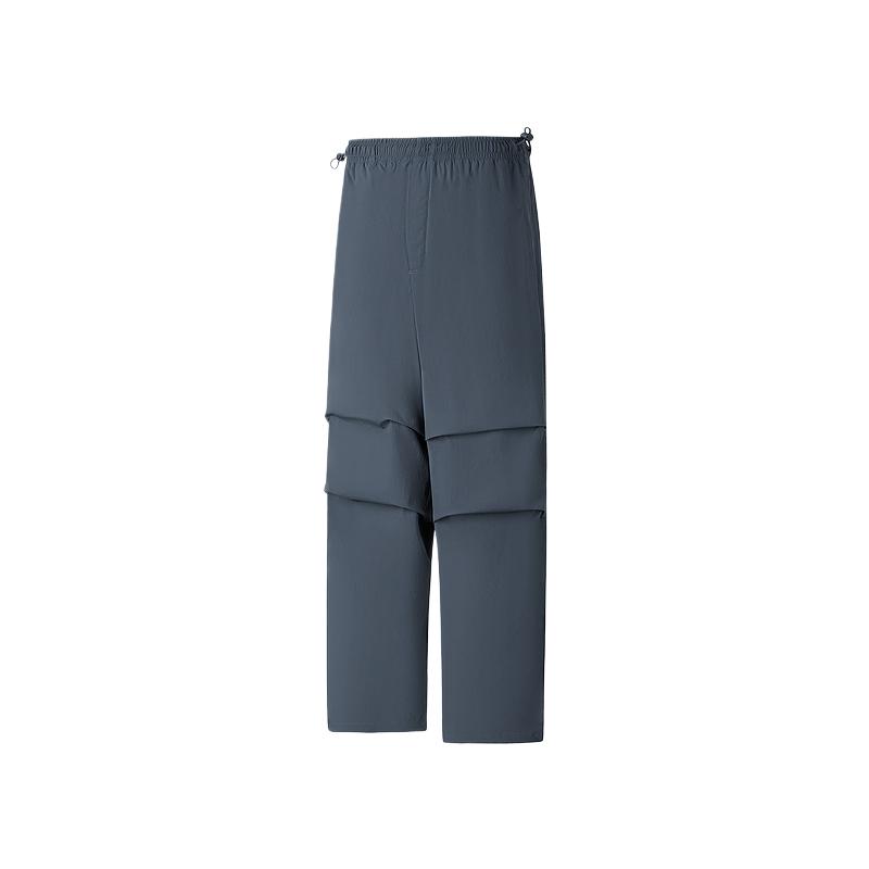 Skechers Warm Woven Comfortable Stretch Straight Leg Versatile Casual Pants Women bottoms Blue P225W299-000P L