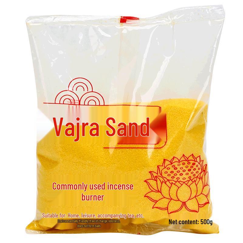Golden Yellow Sand for Incense Burners - Fine Particle, Small Pack
