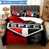 3PCS Paulo Fc Emblem Printed Soft Bedding Set,Including 1pc Duvet Cover And 2pcs Pillowcases Perfect for Bedroom, Dormitory, Fan Gift