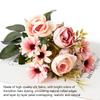 Pink Artificial Flowers Silk Roses Buds for Home Decor Wedding Arrangement Bridal Bouquet Christmas Wreath Accessories