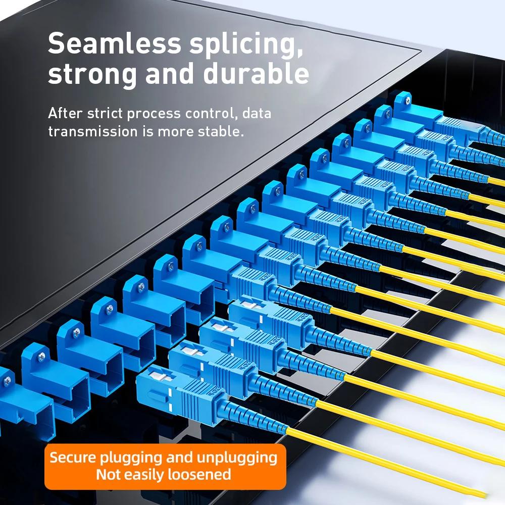 10pcs SC to SC Fiber Optic Adapter UPC/APC Simplex Duplex Flange Coupler Square Female Connector for Single Mode OS2 Patch Cord