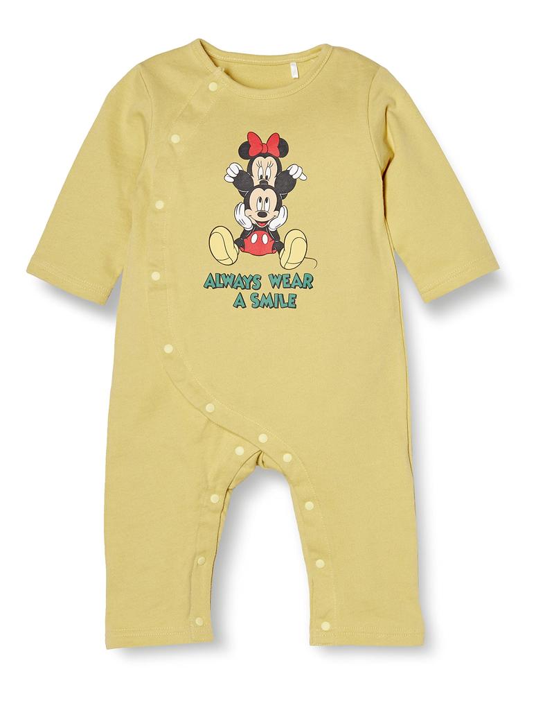 Mickey Minnie front 80 [Disney] & coverall, opening, baby, 70cm, 80cm, 215101611, cream,
