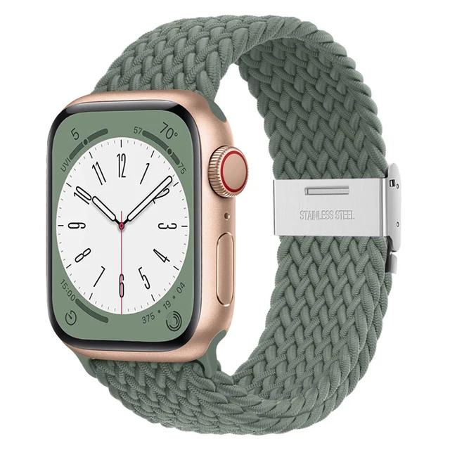Braided Solo Loop Strap For Apple Watch Ultra2 Band 49mm 45mm 44mm 40mm 41mm 42mm 46mm Correa Bracelet Series 8 7 Se 6 9 3 10 11