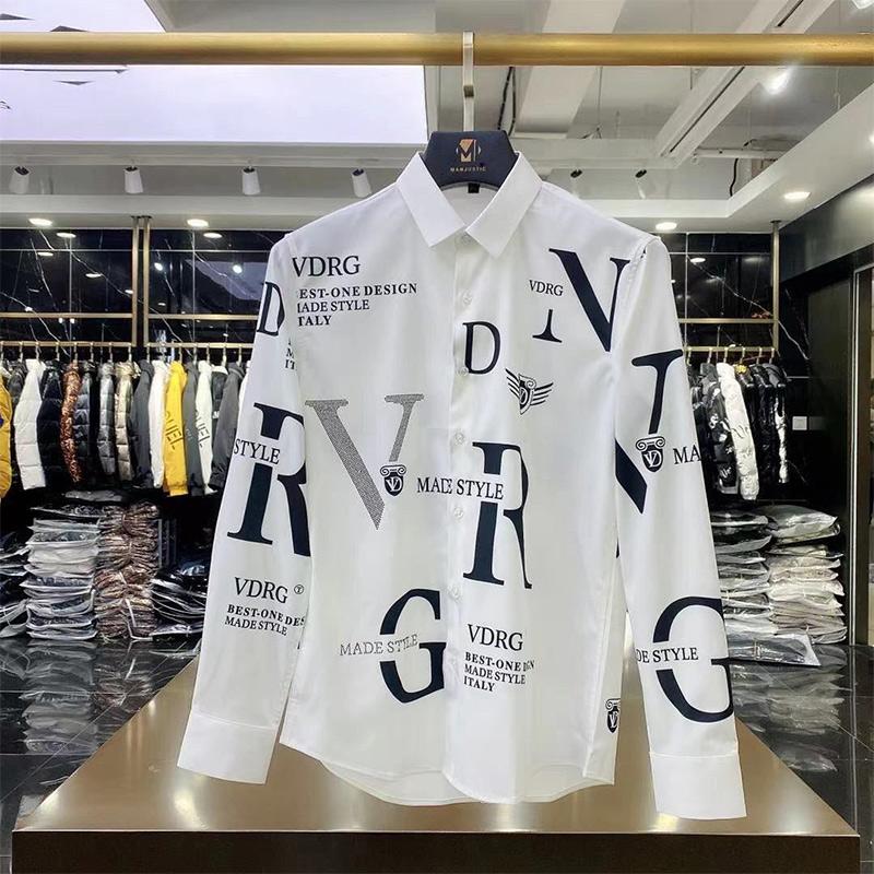 

Весна Осень KPOP Модный Стиль Харадзюку Приталенные Топы Свободные Повседневные Все Сочетаемые Рубашки Корейский Стиль Острый Воротник С Принтом Блуза 2XL белый