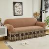 Luxury Bubble Gauze Furniture Protector Full Cover Sofa Slipcover Set Universal Stretchable Couch Cover