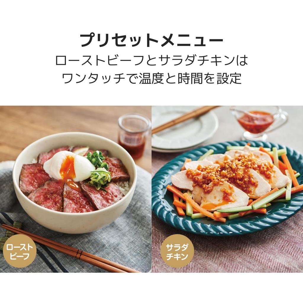 APIX INTL Slow Meister ALC-750 for Easy Low-temperature Cooking At Home, Includes a 7-item Recipe Book