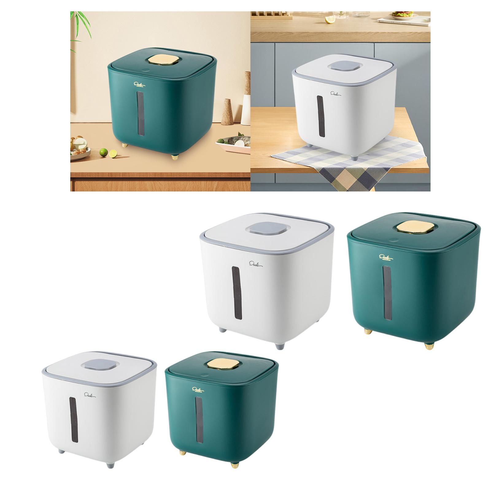 

Rice Container Kitchen Organization Seal Storage Box for Home Pantry Kitchen White 5 KG