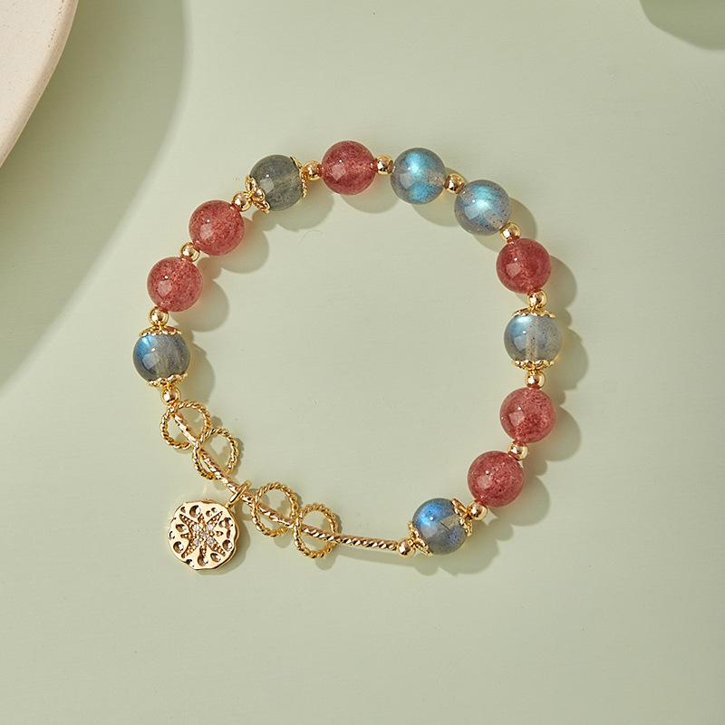 Natural Crystal Bracelet Jadeite Jade Bracelet Work In Progress Beaded Jewelry Long String Jewelry Accessories Loose Beads