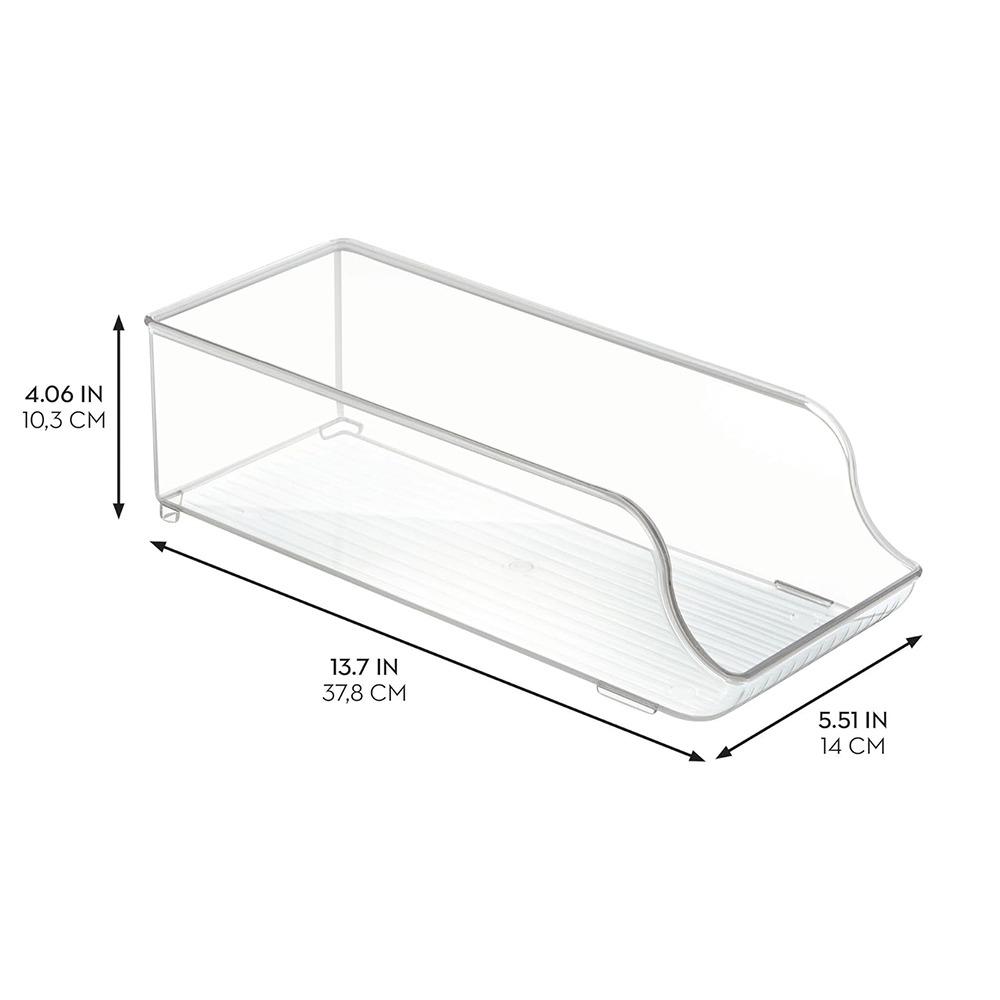Transparent Transparent Storage Tray Water Bottle Organizer  for Refrigerator or Pantry