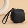 Pochette pour clés de voiture en cuir souple, porte-clés élégant, petite bourse unisexe